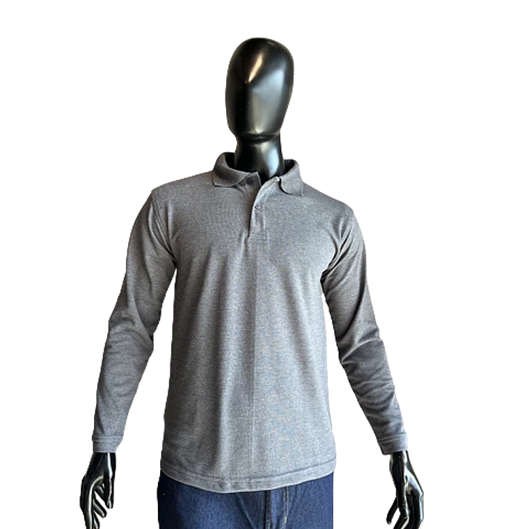 Camiseta Polo Manga Larga Gris Ref. 230170 1