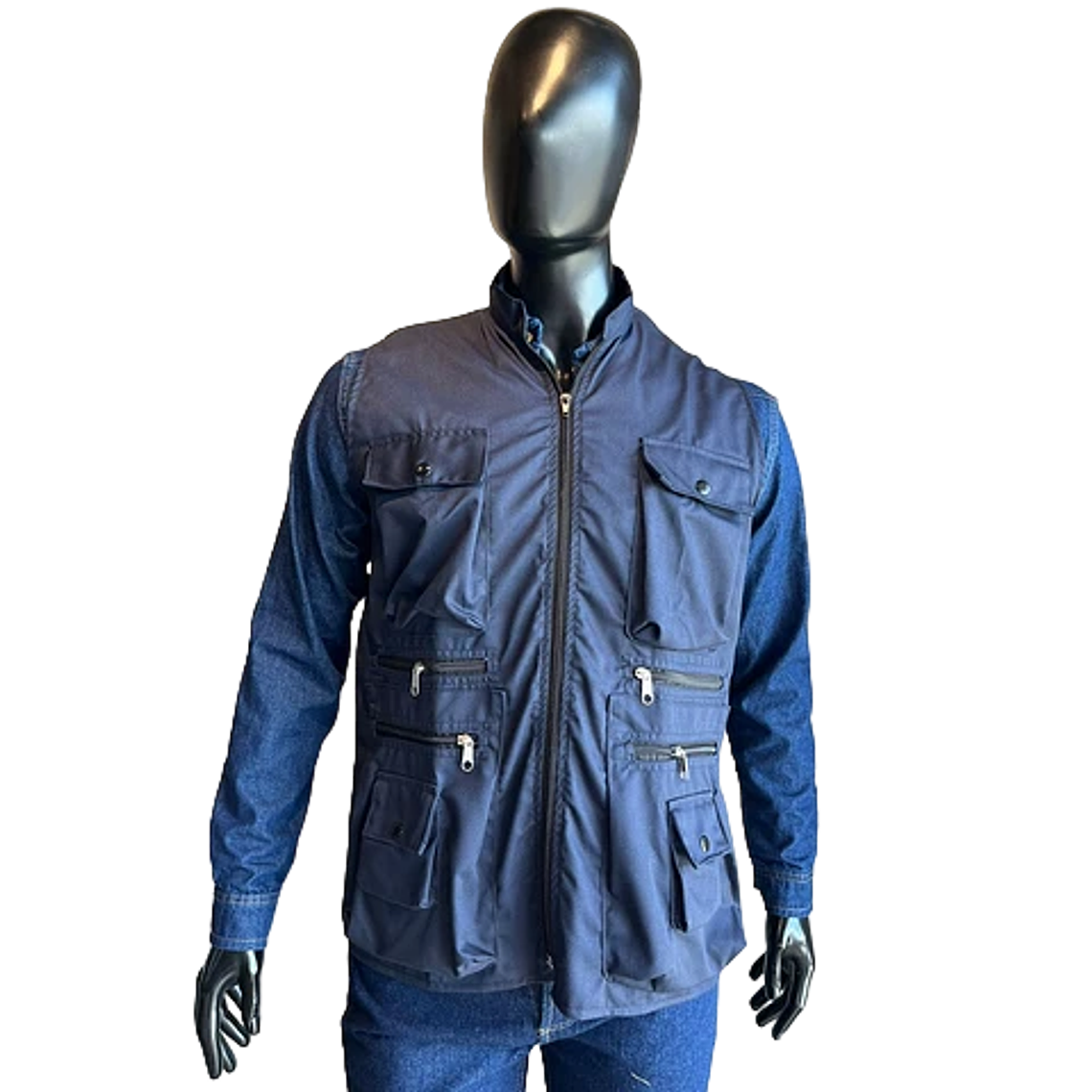 Chaleco Dril Azul Oscuro Ref. 150310 1