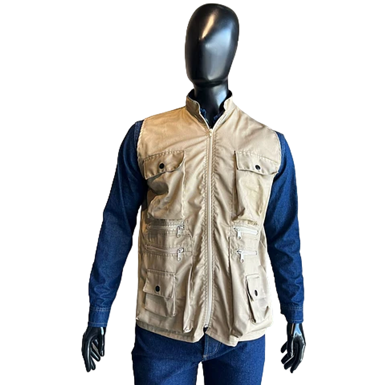 Chaleco Dril Caqui Ref. 150330 1