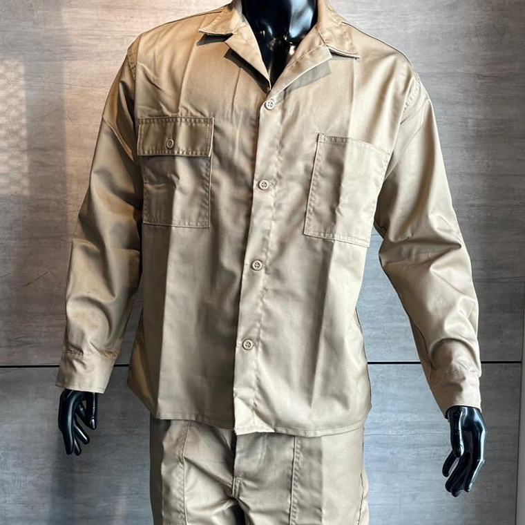 Overol Camisa y Pantalón Dril Color: Caqui Ref. 100130 1