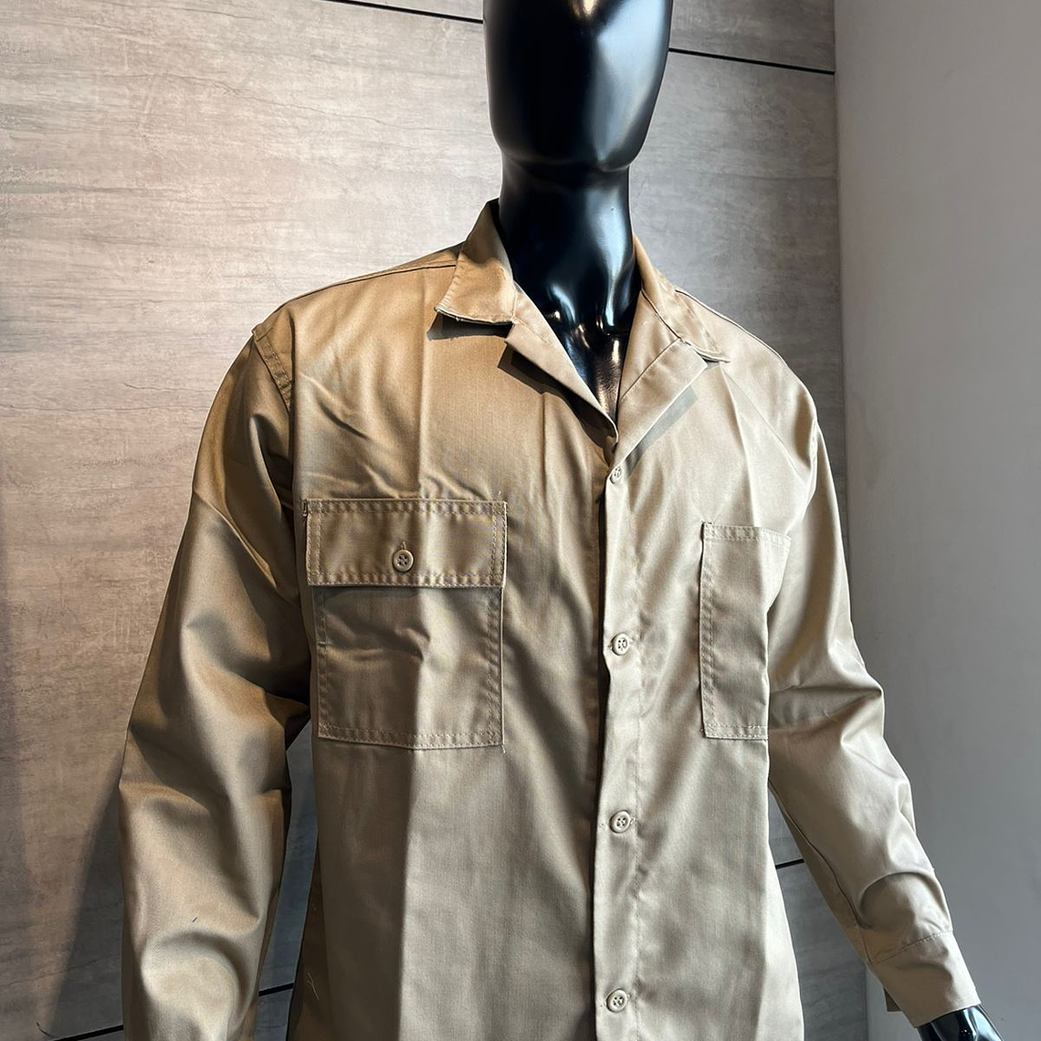 Overol Camisa y Pantalón Dril Color: Caqui Ref. 100130 4