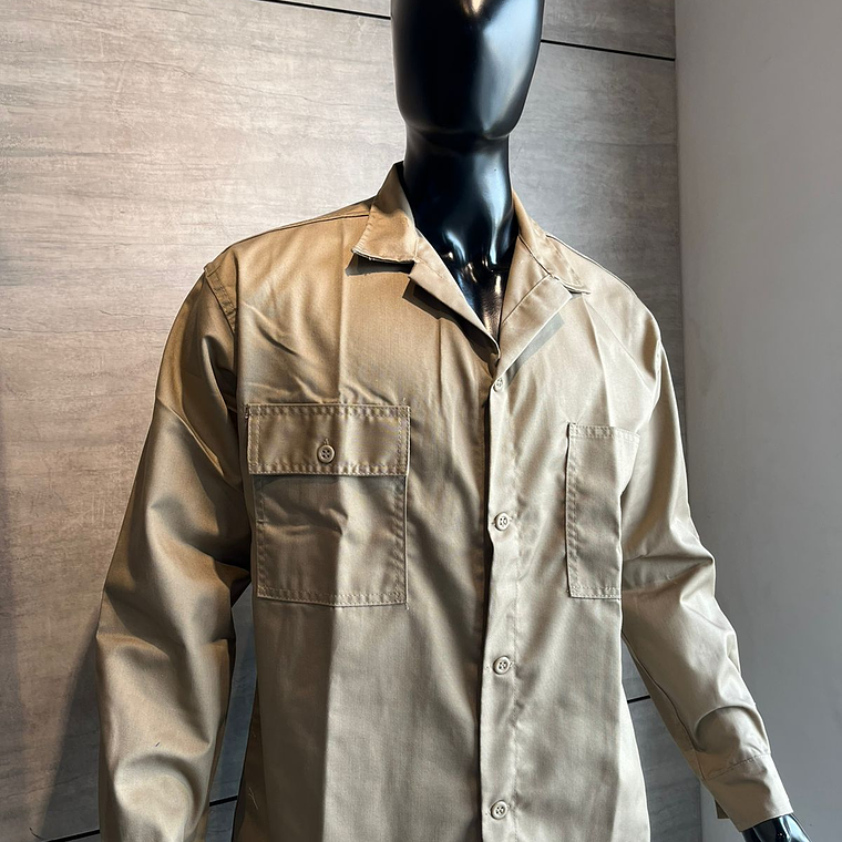 Overol Camisa y Pantalón Dril Color: Caqui Ref. 100130 4