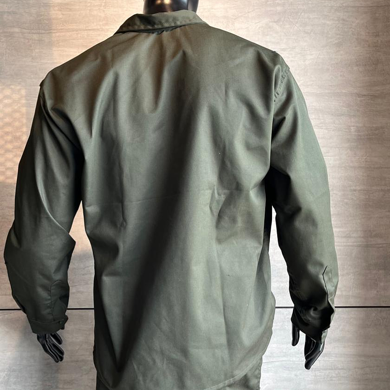 Overol Camisa y Pantalón Dril Verde Militar Ref. 100160 4