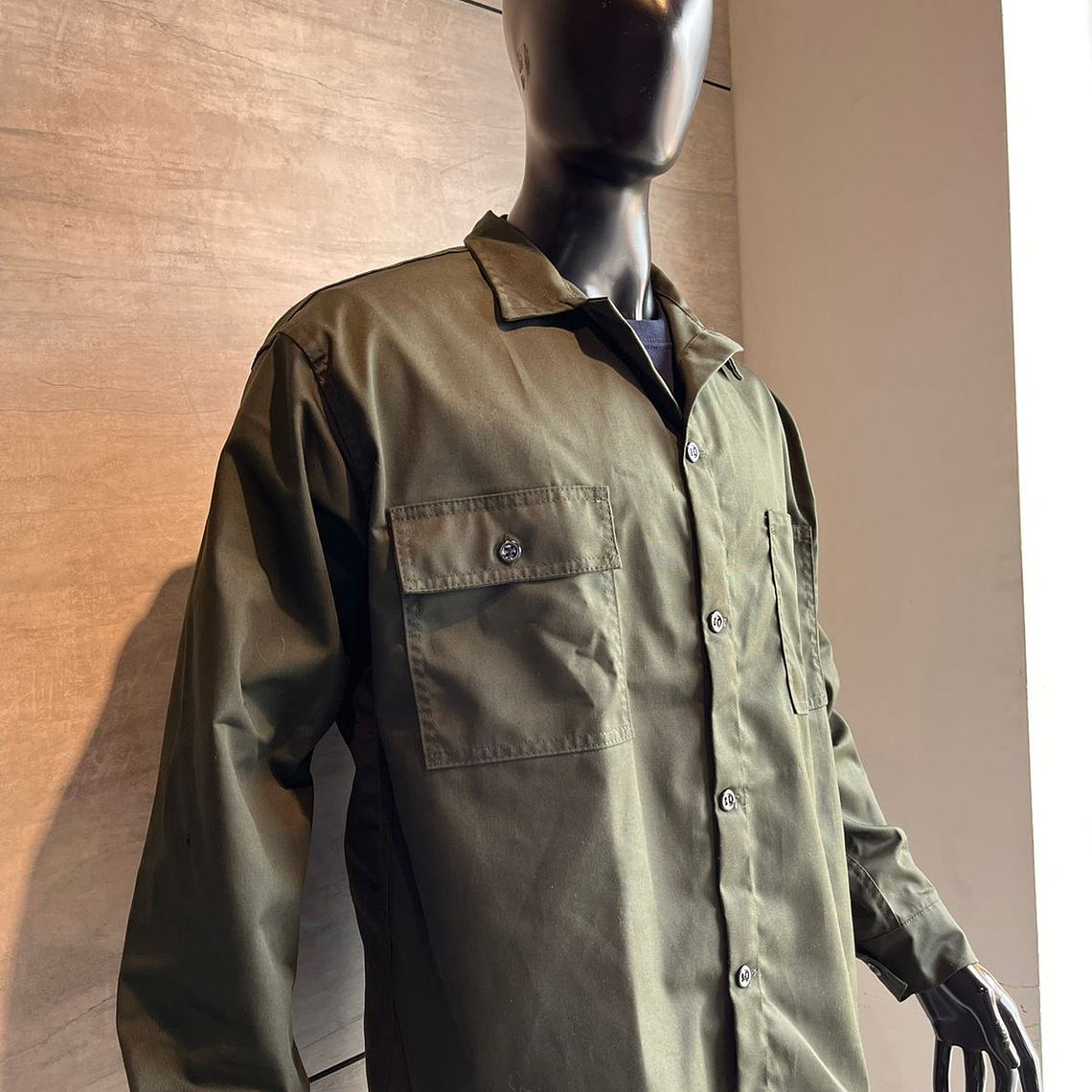 Overol Camisa y Pantalón Dril Verde Militar Ref. 100160 3