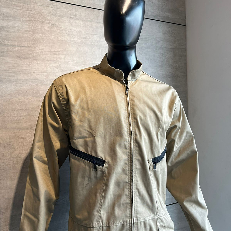 Overol Enterizo Dril Color: Caqui Ref. 110130 1