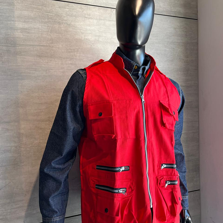 Chaleco Dril Rojo Ref. 150350 * Últimas unidades 2