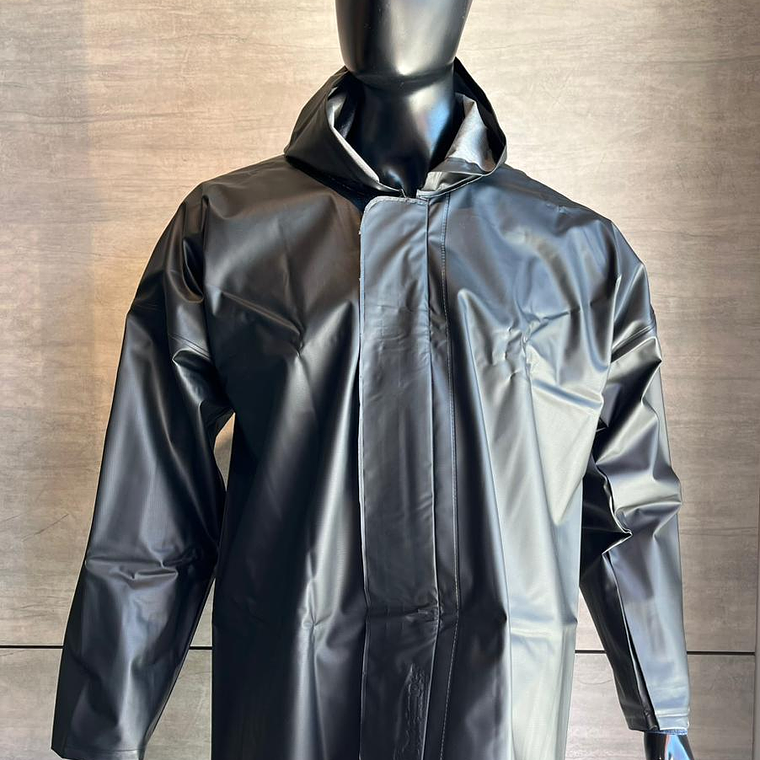 Chaqueta Impermeable Cremallera y Velcro Negro Ref. 1831 3
