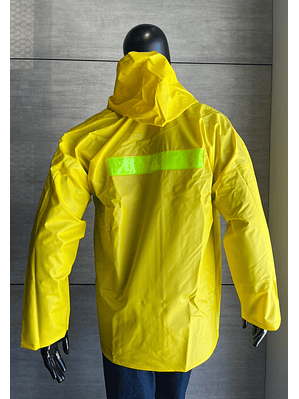Chaqueta Impermeable Cremallera y Velcro Amarillo Ref. 1831