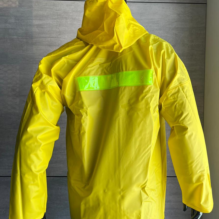 Chaqueta Impermeable Cremallera y Velcro Amarillo Ref. 1831 2
