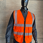 Chaleco Reflectivo Naranja con Cremallera y Bolsillos Ref. 80118 - Miniatura 3
