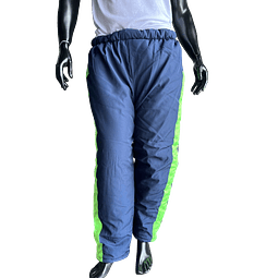 Pantalón Térmico Cuartos Fríos Azul Oscuro con Banda Neón Ref. 320110  * Últimas unidades