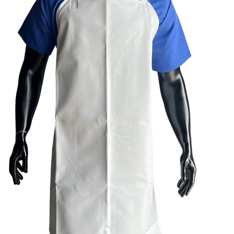 Delantal Impermeable Mediano Blanco Ref. 2512 1