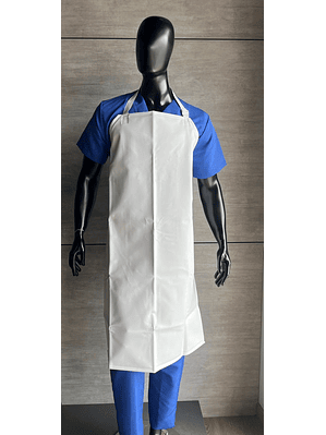 Delantal Impermeable Mediano Blanco Ref. 2512