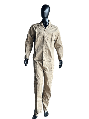 Overol Camisa y Pantalón Dril Color: Caqui Ref. 100130
