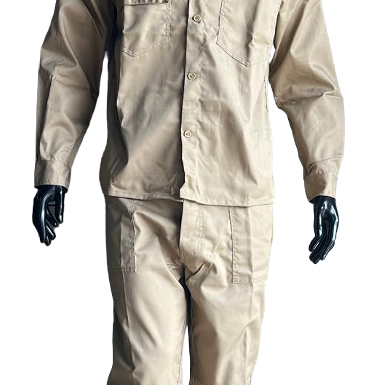 Overol Camisa y Pantalón Dril Color: Caqui Ref. 100130 2