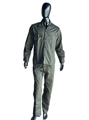 Overol Camisa y Pantalón Dril Verde Militar Ref. 100160