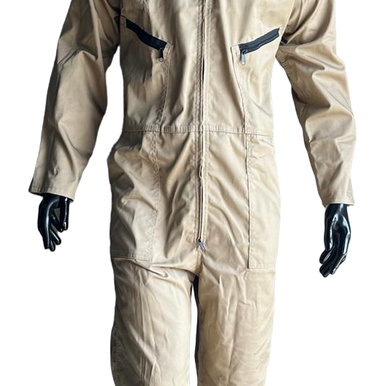 Overol Enterizo Dril Color: Caqui Ref. 110130 2