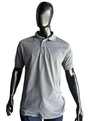Camiseta Polo Gris Manga Corta Ref. 220170