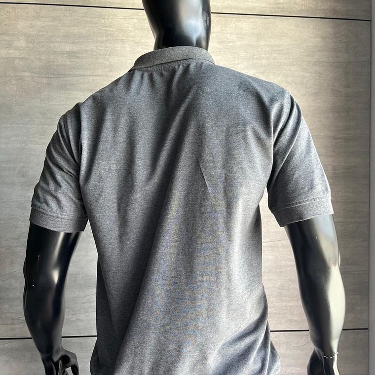 Camiseta Polo Gris Manga Corta Ref. 220170 3