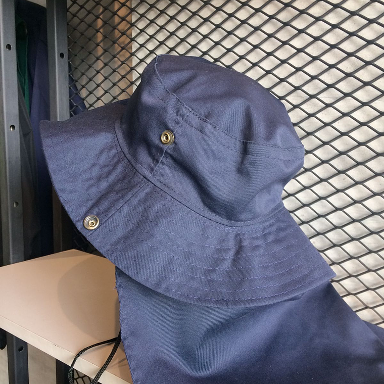 Gorro Dril Pesquero con Cubre Nuca Ref. 160211  5