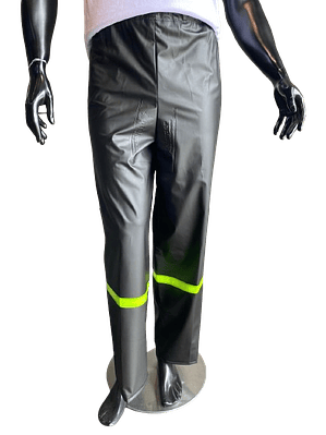 Pantalón Impermeable con Resorte Negro Ref. 1840