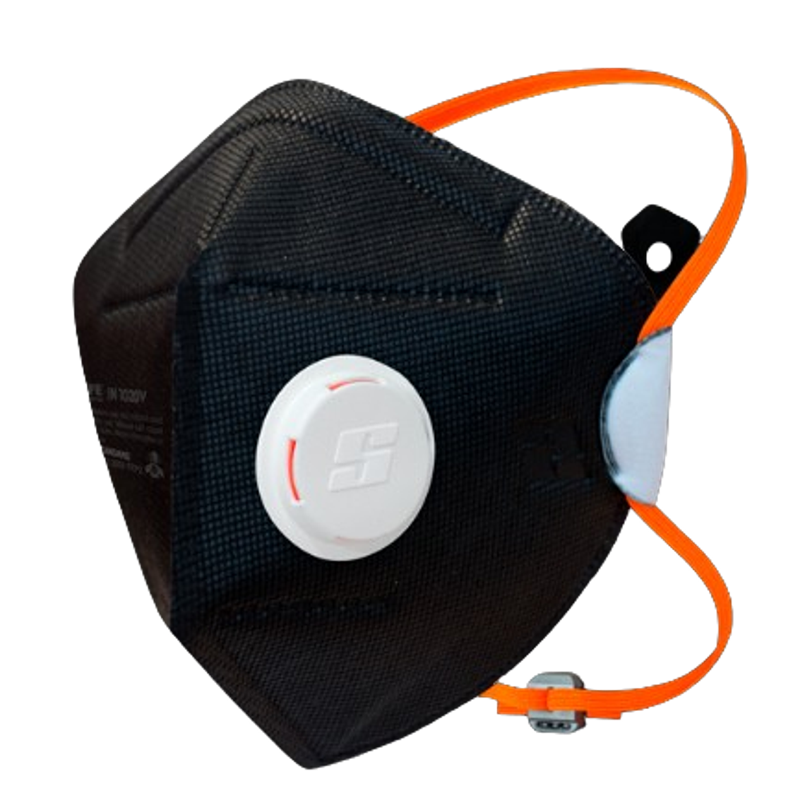 Tapabocas N95 Material Particulado Insafe Negro con Válvula Ref. IN1020V-1 1