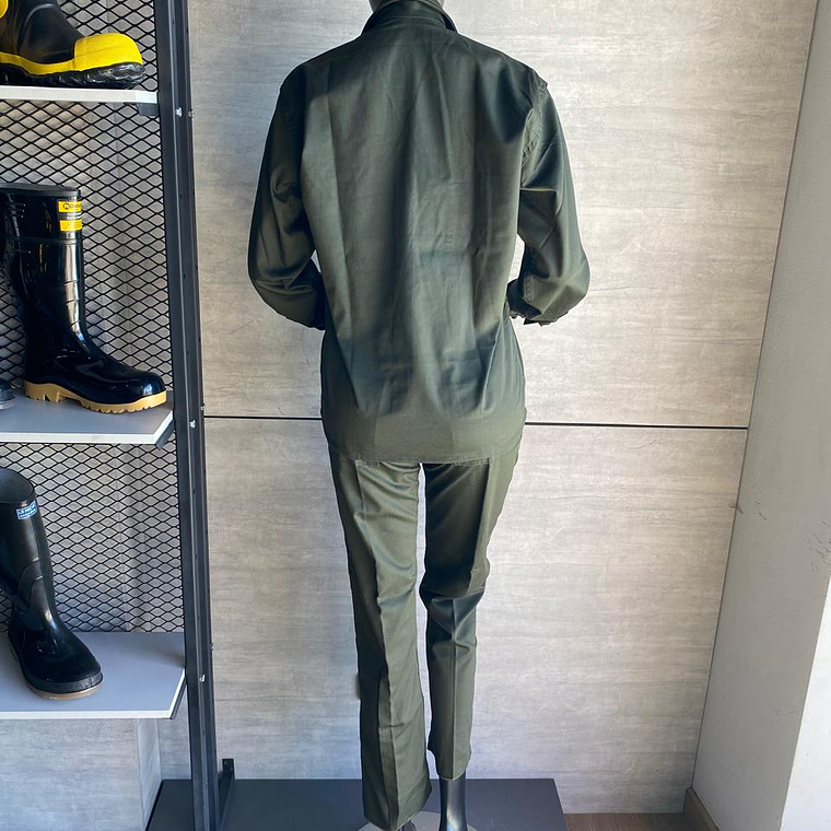 Overol Camisa y Pantalón Verde Militar Ref. 100160 *Saldo Últimas Unidades 4