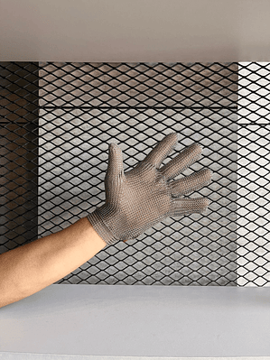 Guante de Malla en Acero Inoxidable Unidad Ref. 7001 