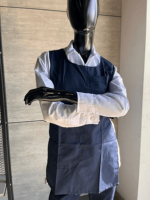 Delantal Dacrón Azul Oscuro Ref. 180120