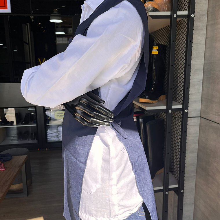 Delantal Dacrón Azul Oscuro Ref. 180120 4