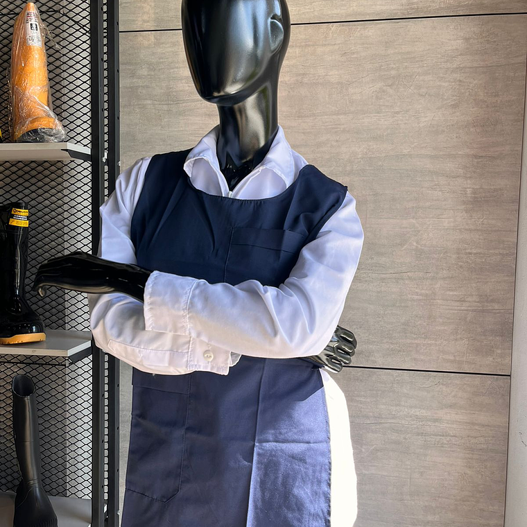 Delantal Dacrón Azul Oscuro Ref. 180120 2