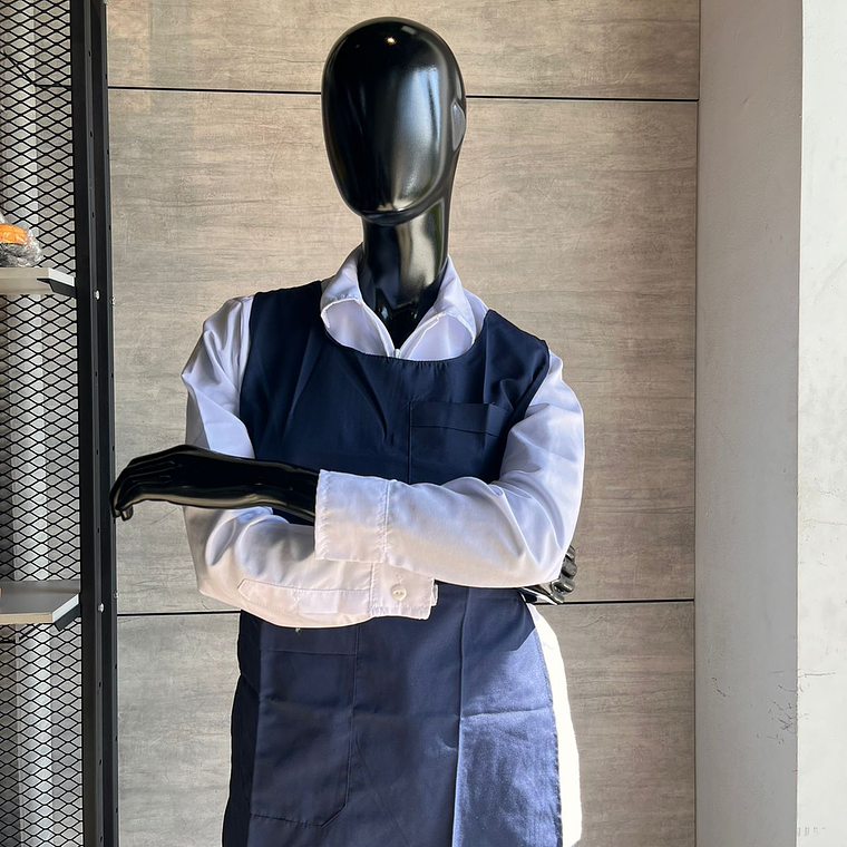 Delantal Dacrón Azul Oscuro Ref. 180120 3