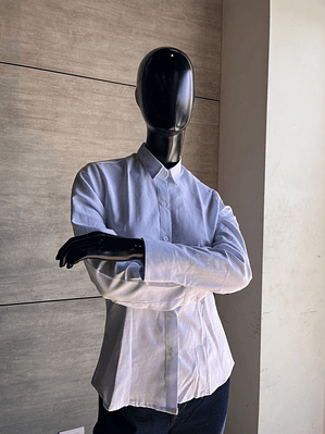 Camisa Oxford Blanca Dama Manga Larga Ref. 130320