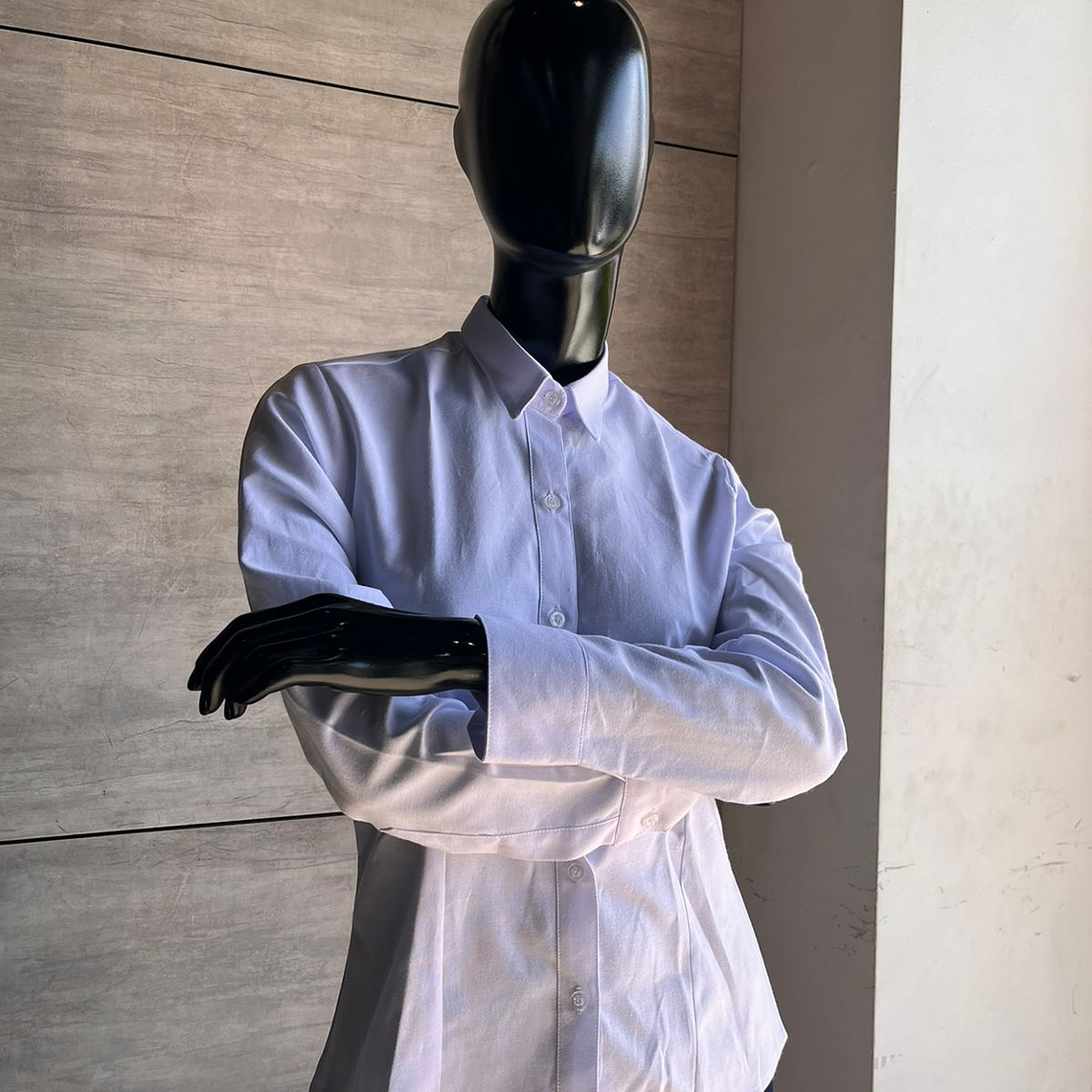 Camisa Oxford Blanca Dama Manga Larga Ref. 130320 1