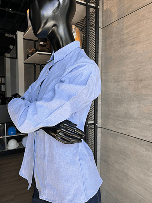 Camisa Oxford Dama Manga Larga Ref. 130320