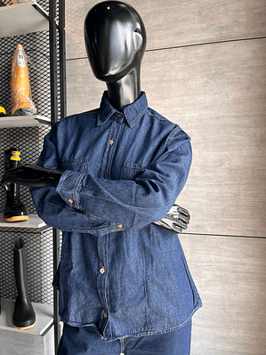 Camisa Twill Jean Dama  Ref. 130220