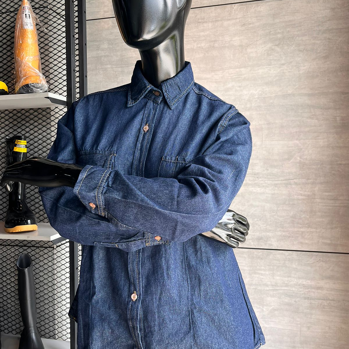 Camisa Twill Jean Dama  Ref. 130220 1