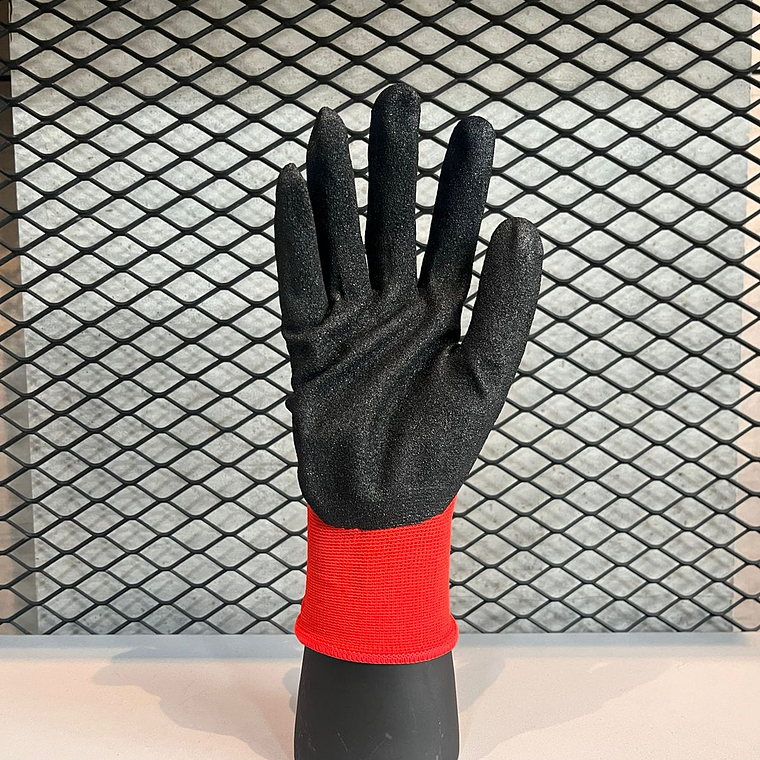 Guante Zubiola Nylon Nitrilo Rojo Ref. 11924409 2