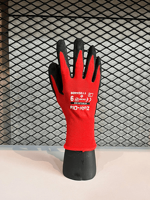 Guante Zubiola Nylon Nitrilo Rojo Ref. 11924409