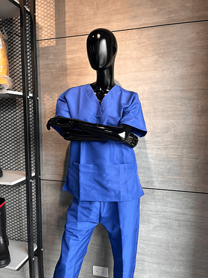 Uniforme Antifluido Cuello V Azul Ref. 170280