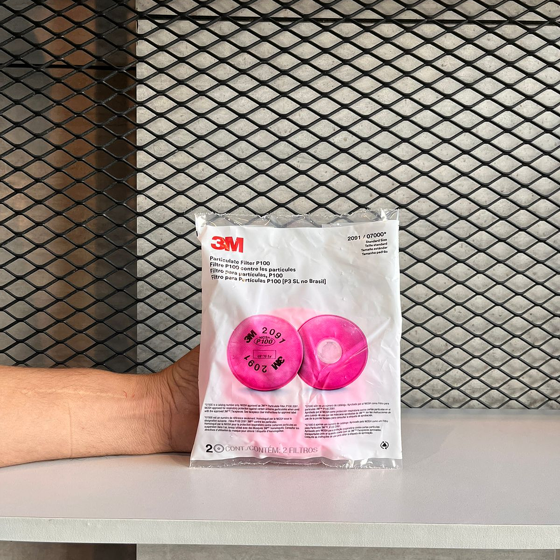 Filtros 3M P100 Material Particulado x Par Ref. 2091 2