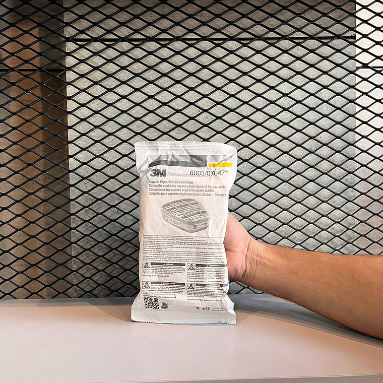 Cartucho 3M para Gases y Vapores Orgánicos x Par Ref. 6003 para 1 pieza facial 2