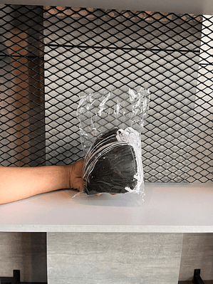 Tapabocas Gris 3 Capas x 25 Unidades Ref. M25N