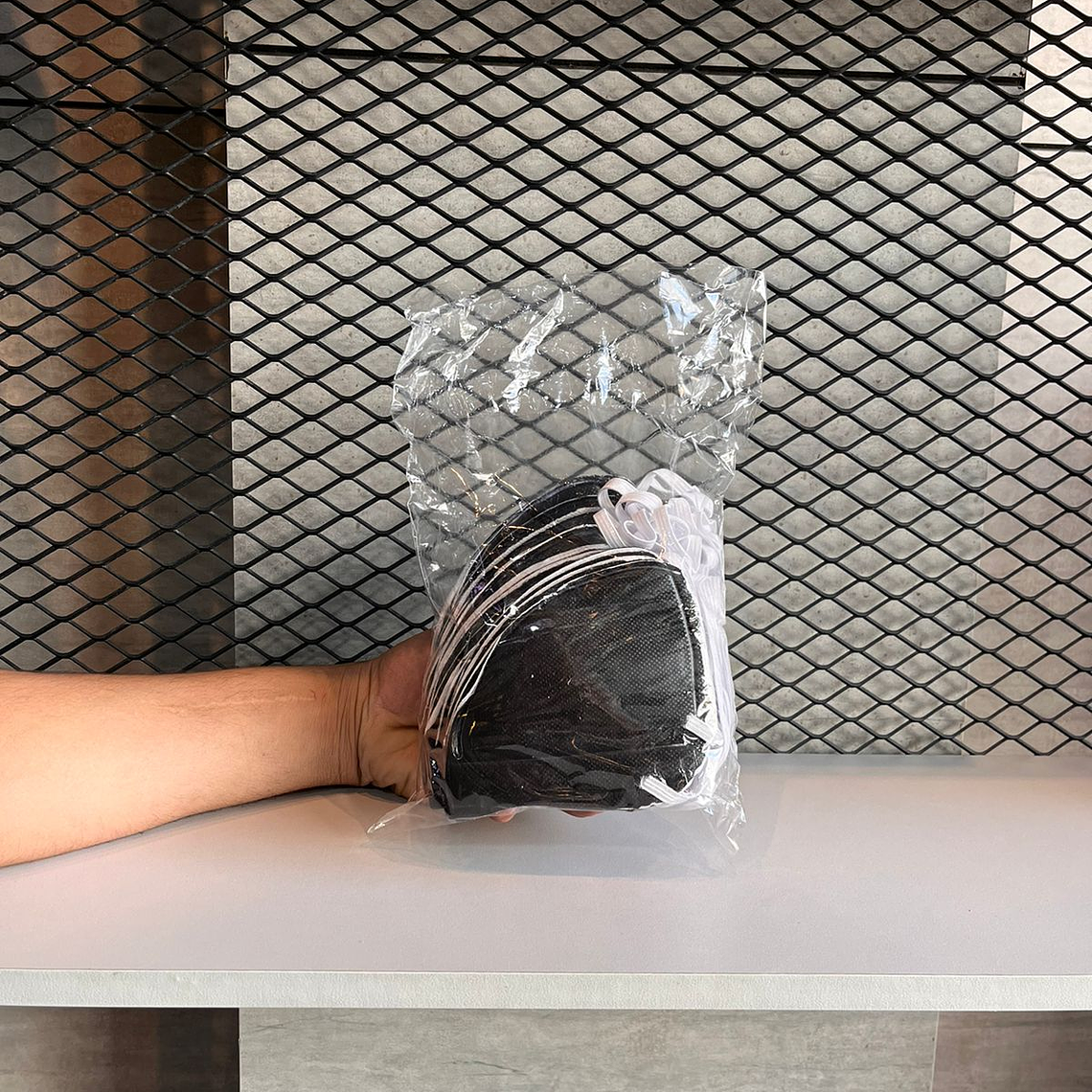 Tapabocas Gris 3 Capas x 25 Unidades Ref. M25N 2