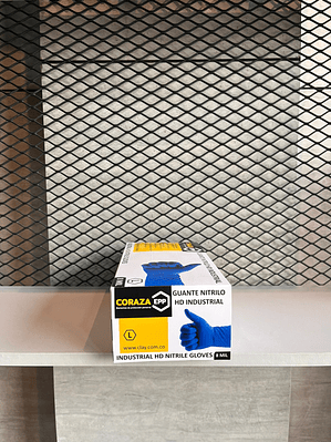 Guante Nitrilo Clay HD Industrial x 50 unidades - Horma pequeña Ref. 3011307