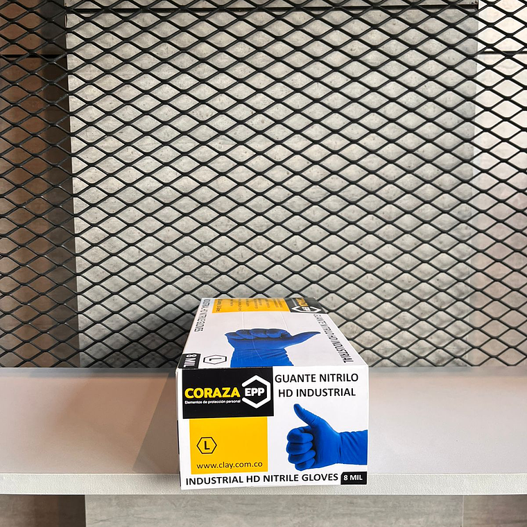 Guante Nitrilo Clay HD Industrial x 50 unidades - Horma pequeña Ref. 3011307 2