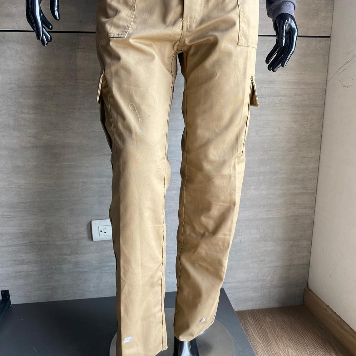 Pantalón Cargo en Dril Caqui Ref. 140520 1