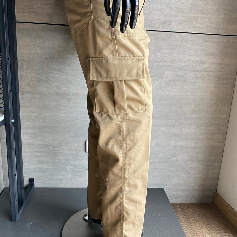 Pantalón Cargo en Dril Caqui Ref. 140520 2