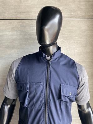 Chaleco Dril Promocion Azul Oscuro Ref 150310