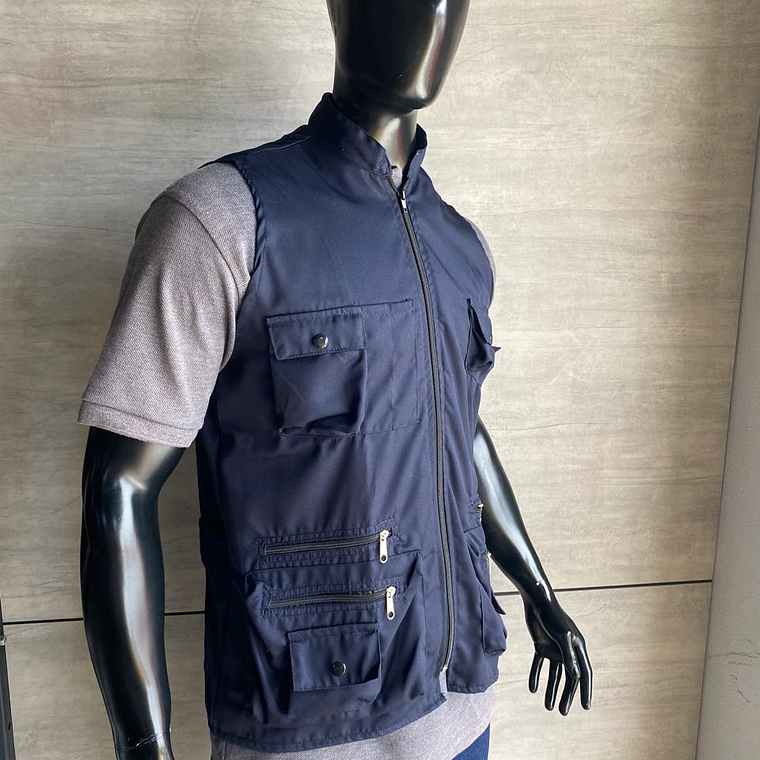 Chaleco Dril Promocion Azul Oscuro Ref 150310 3